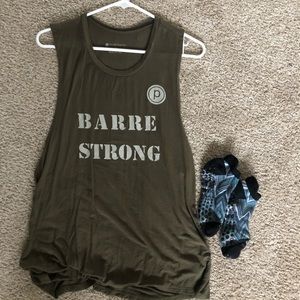 Pure Barre tank and socks